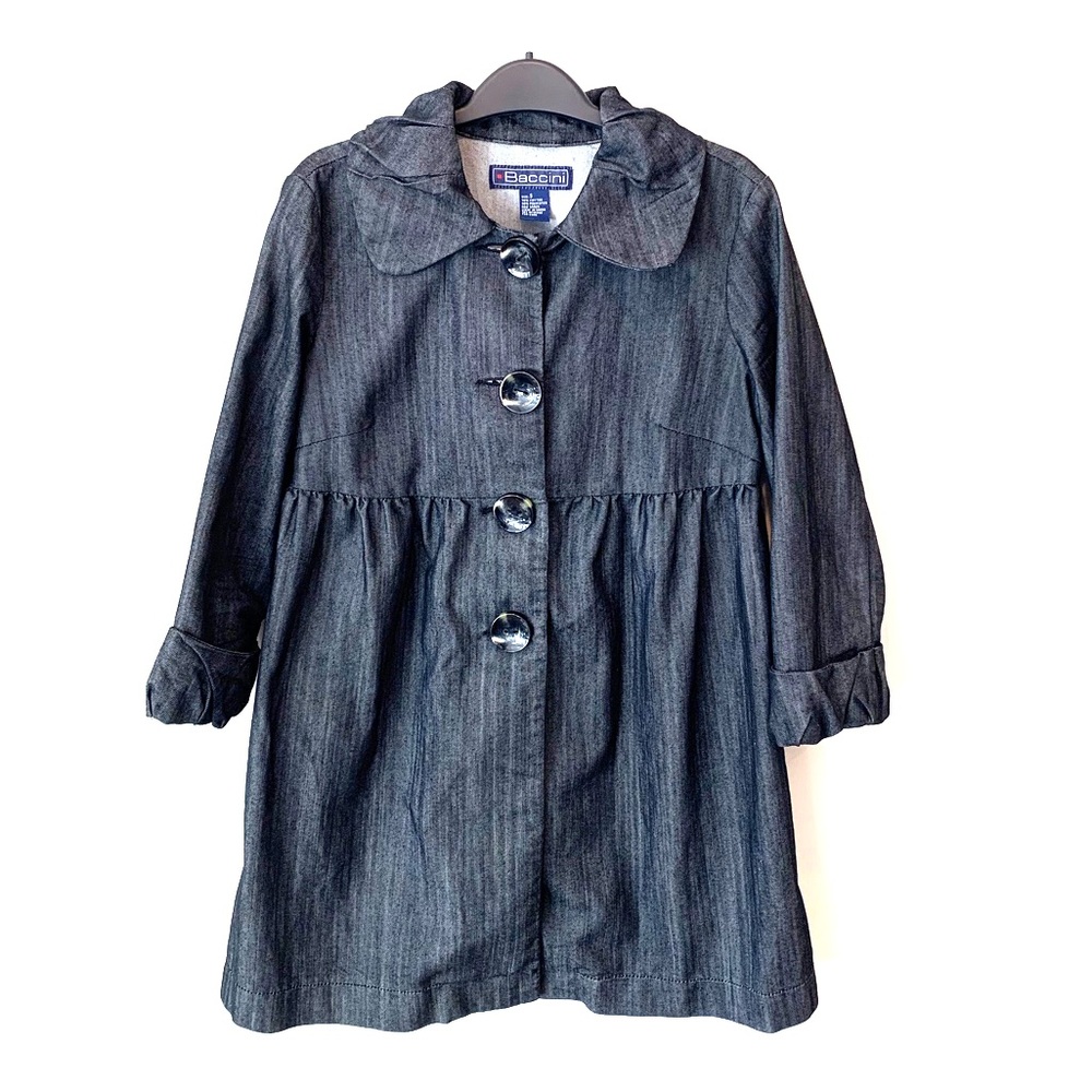 Baccini 3/4 Sleeves Denim Jean Jacket - Size Small
